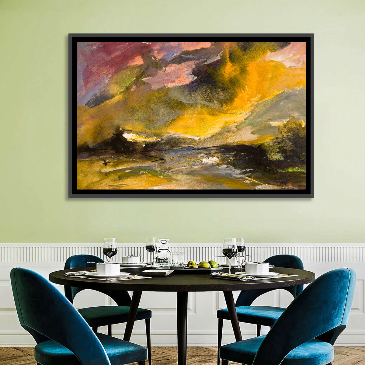 Coastal Storm Over Distant Water Wall Art