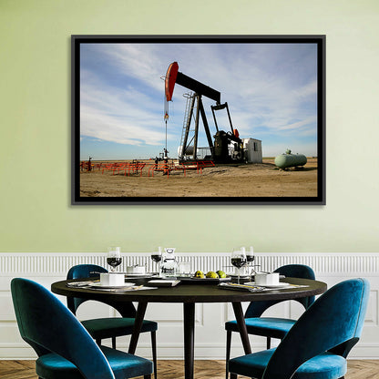 Pump Jack with Storage Tank Wall Art