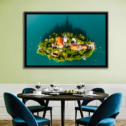 Bled Island Aerial View Wall Art