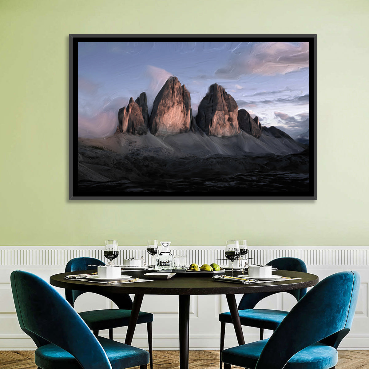 Tre Cime at Dusk Wall Art