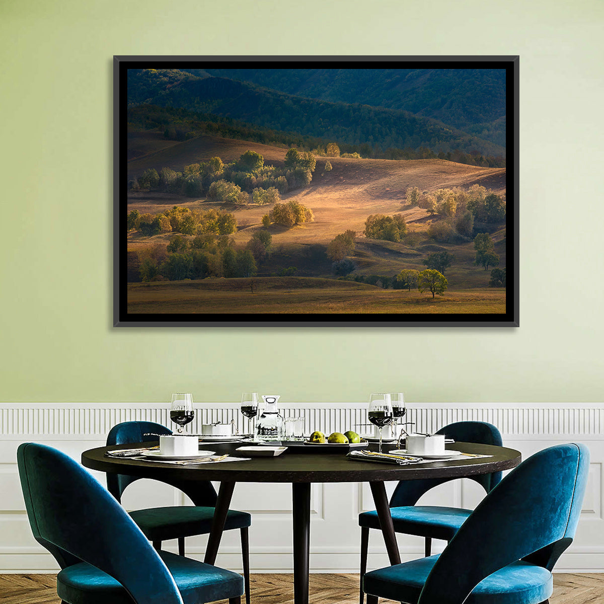 Bashang Plateau Golden Hour Wall Art