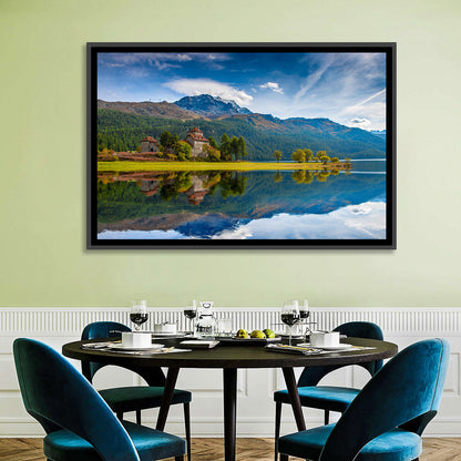 Lake Silvaplana with Crap Da Sass Wall Art