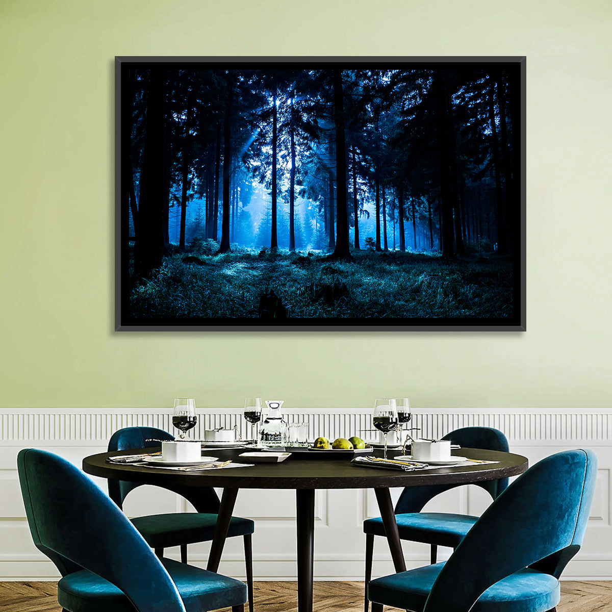 Thuringia Forest at Dusk Wall Art
