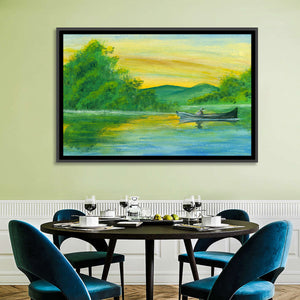 Watercolor Lake Wall Art