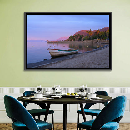 Lake Chapala Shoreline at Dusk Wall Art