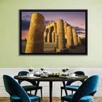 Kom Ombo Temple Pillars at Sunset Wall Art