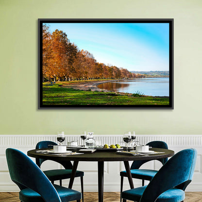 Lake Bolsena Autumn Shoreline Wall Art