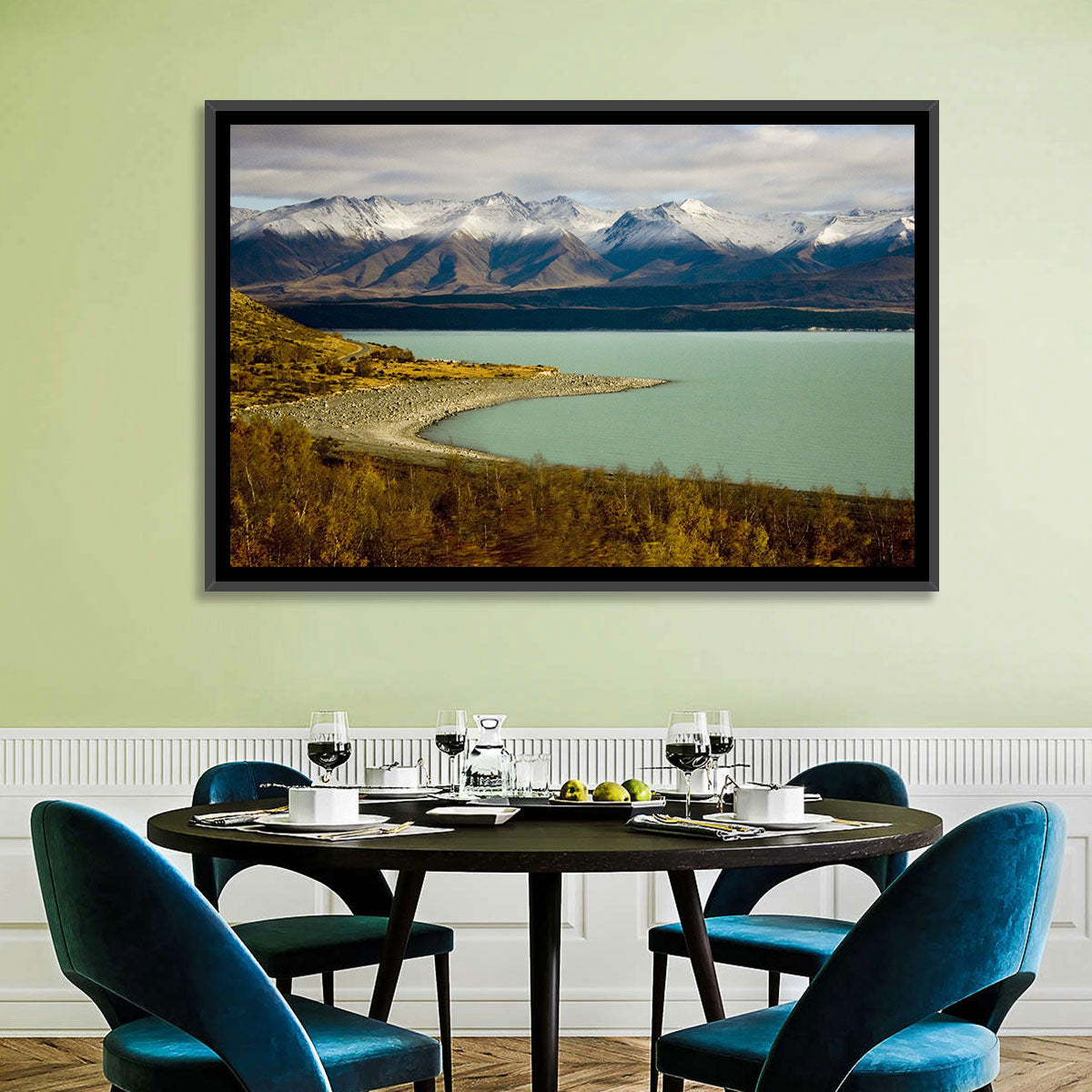 Lake Pukaki Autumn Shoreline Wall Art