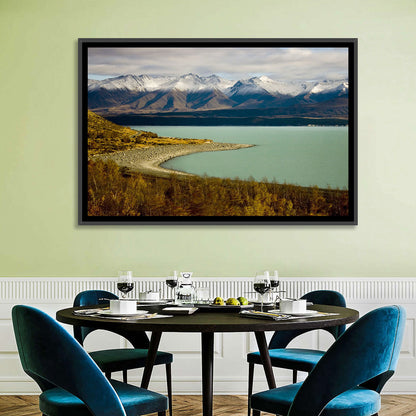 Lake Pukaki Autumn Shoreline Wall Art