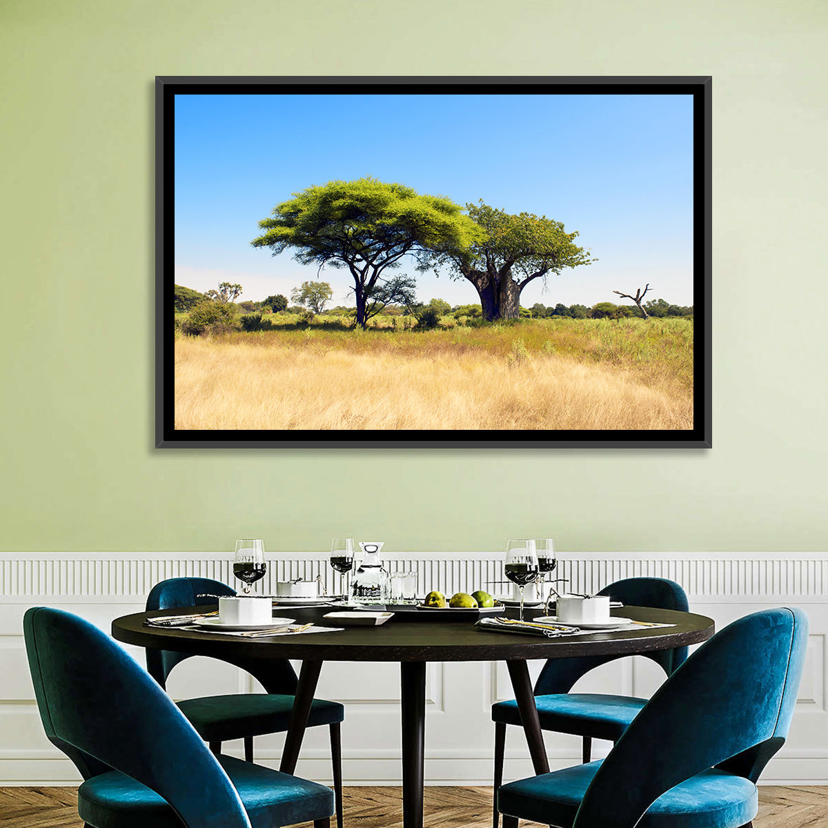 Acacia and Baobab Trees Wall Art