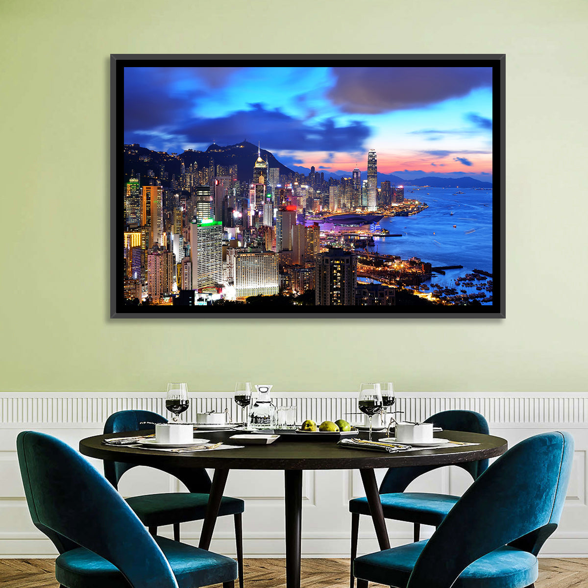 Victoria Harbour Skyline, Hong Kong Wall Art