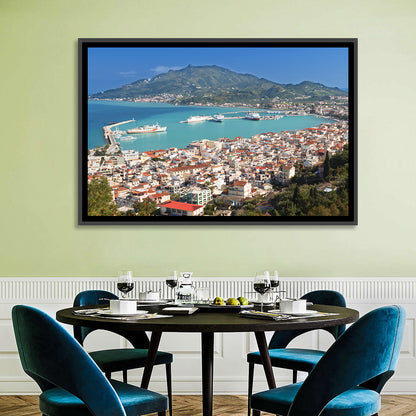 Zakynthos Harbor View Wall Art