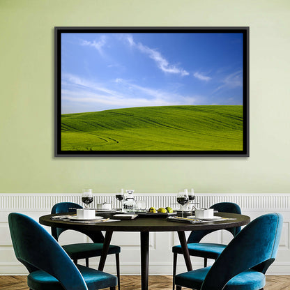 Rolling Green Hill with Blue Sky Wall Art