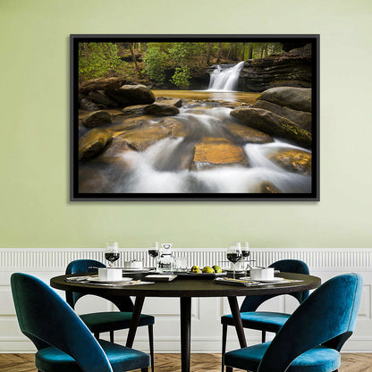 South Carolina Forest Waterfall Wall Art