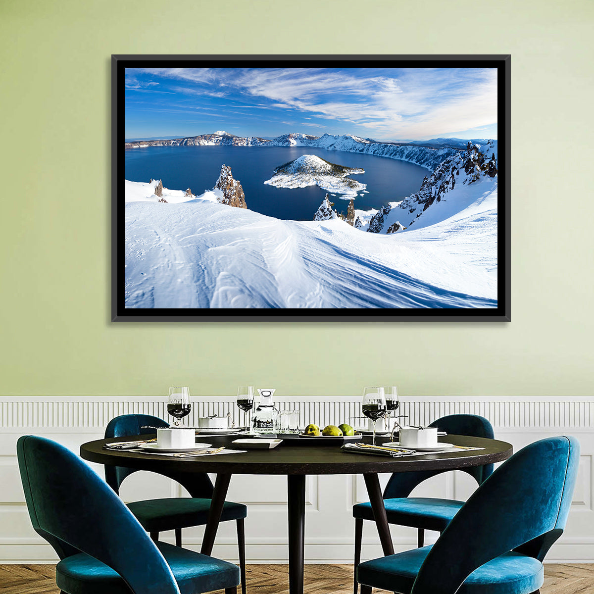 Crater Lake with Wizard Island Wall Art