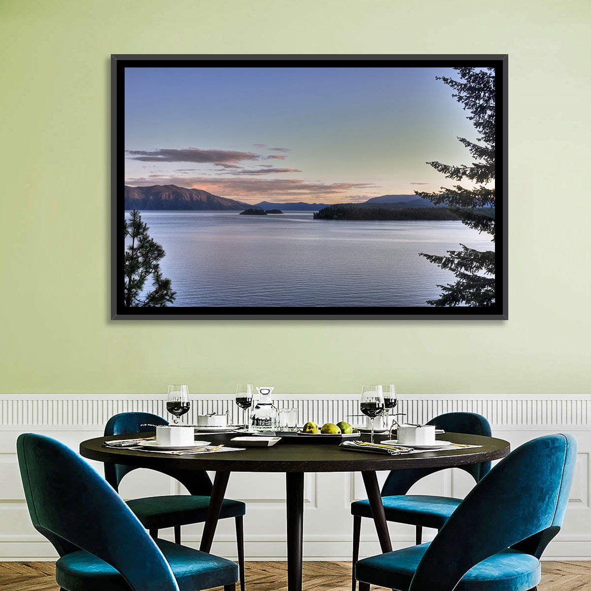 Lake Pend Oreille at Dusk Wall Art