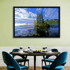 Misty Maine Lake Wall Art