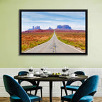 Highway 163 Into Monument Valley Wall Art