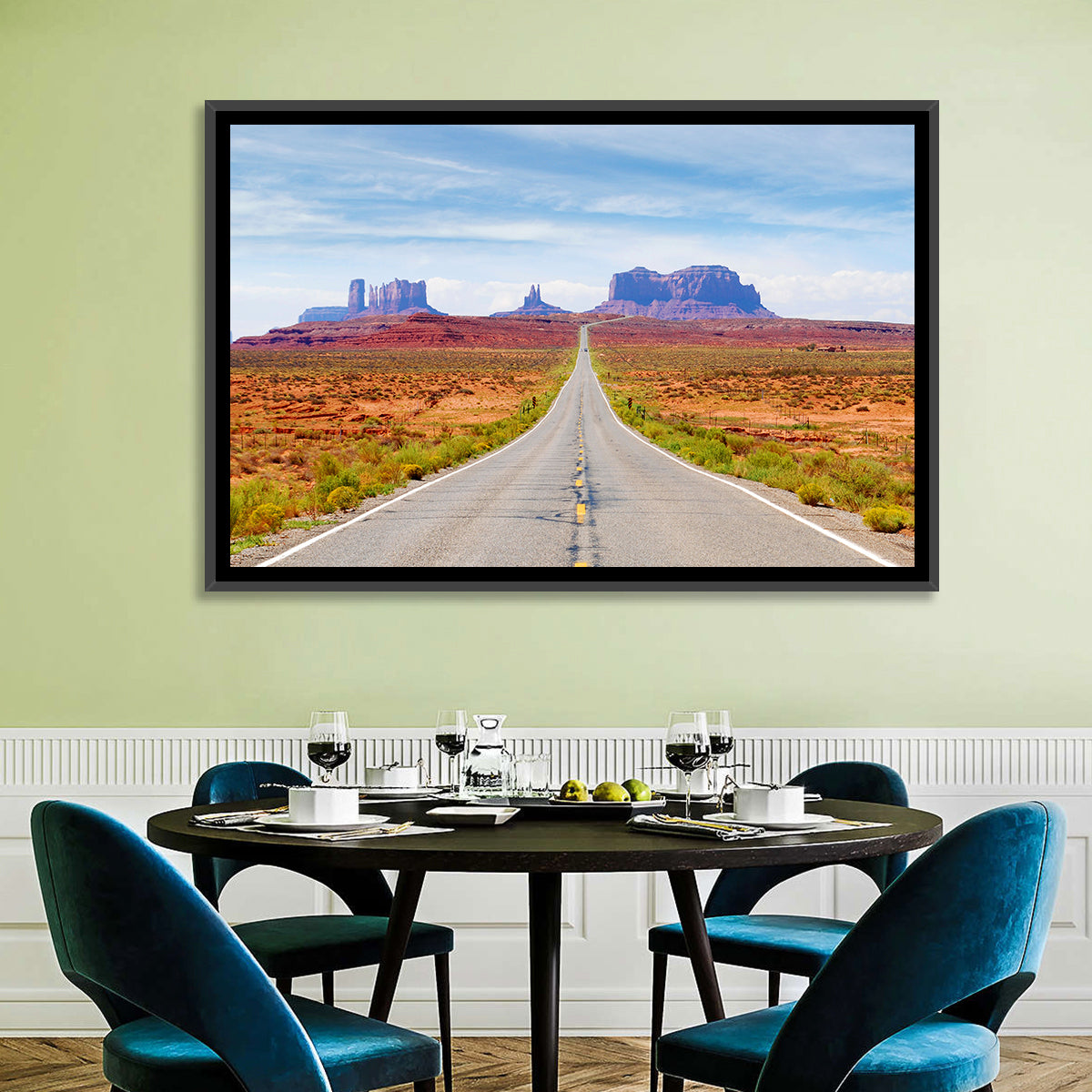 Highway 163 Into Monument Valley Wall Art