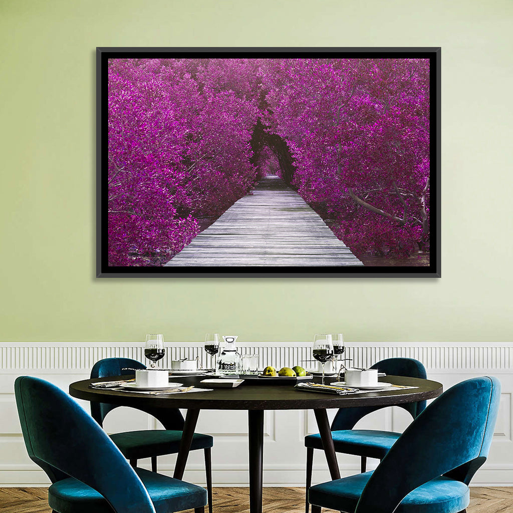 Magenta Mangrove Pathway Wall Art