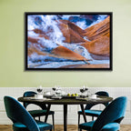 Geothermal Valley with Footbridge Wall Art
