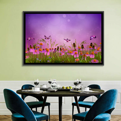 Floral Butterflies Concept Wall Art