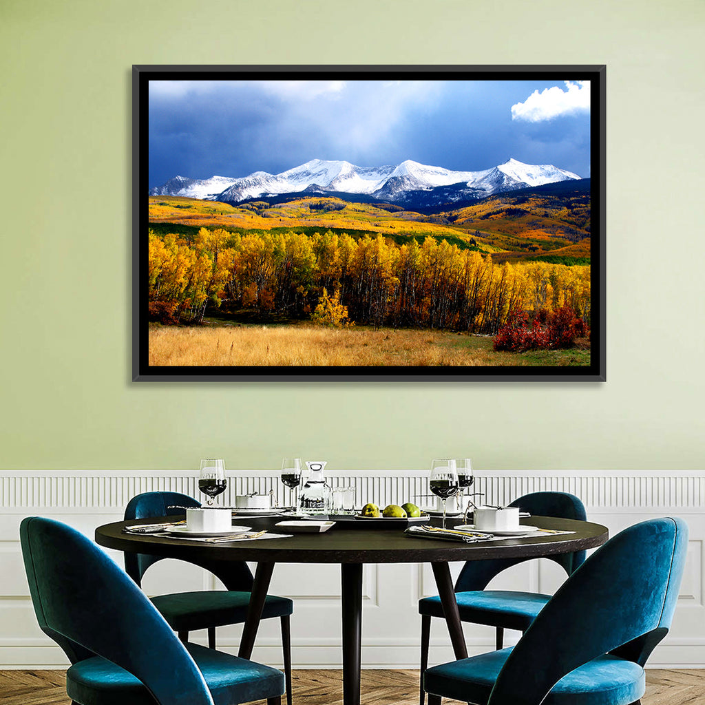 Crested Butte Autumn Mountains Wall Art