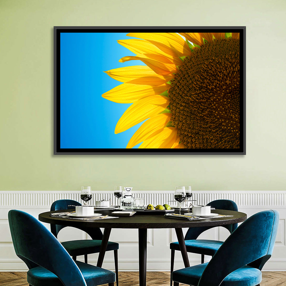 Sunflower Close-up Wall Art