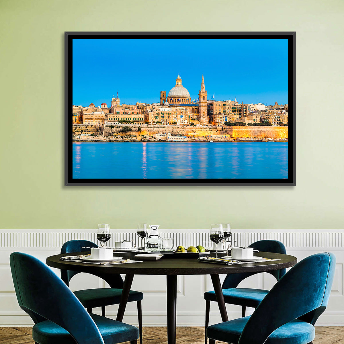 Valletta Waterfront Skyline Wall Art