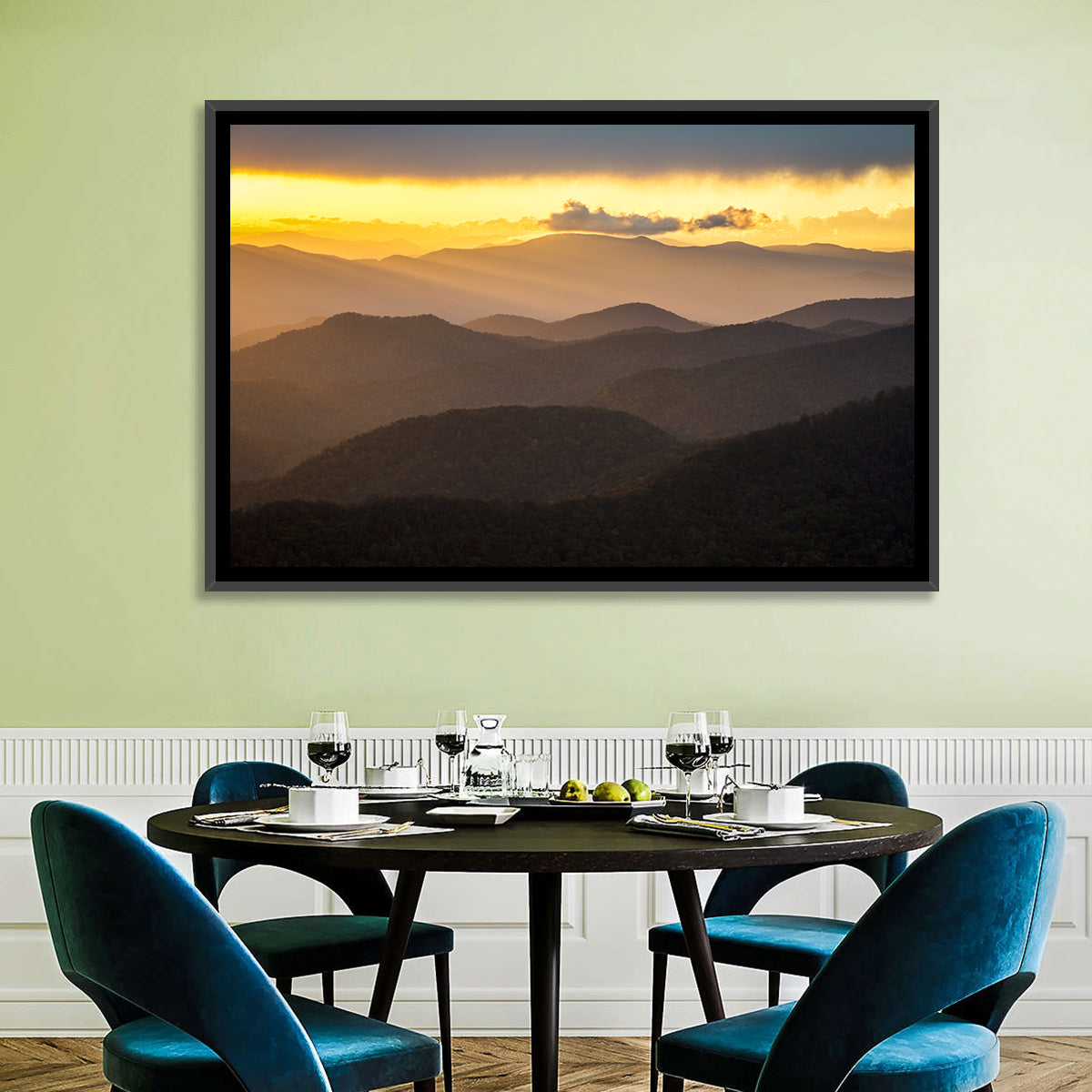 Southern Appalachian Sunset Wall Art