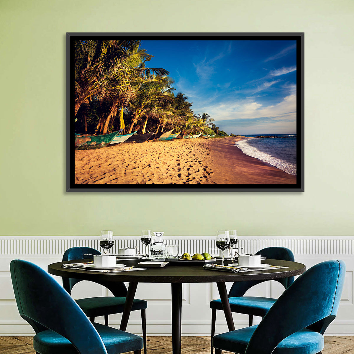 Mirissa Beach Morning Light Wall Art
