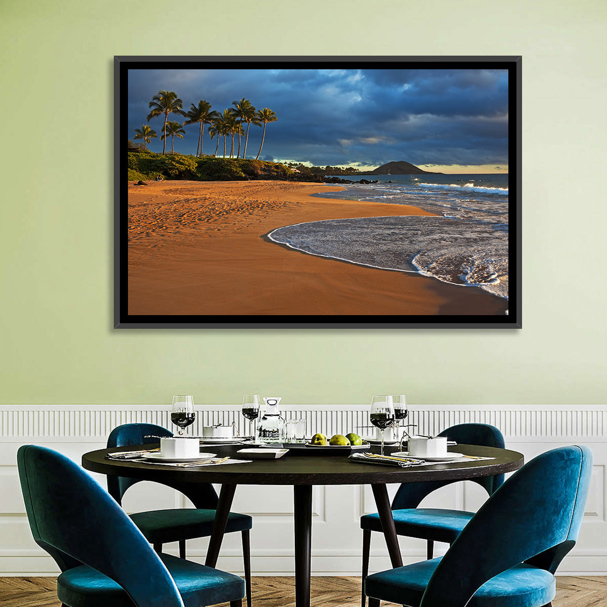 Poolenalena Beach Sunset Wall Art