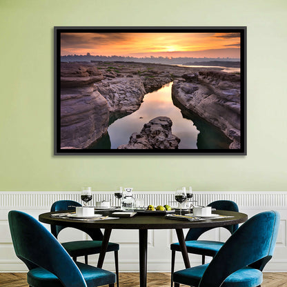 Sam Phan Bok Sunrise River Canyon Wall Art