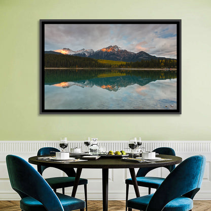 Patricia Lake Golden Hour Reflection Wall Art