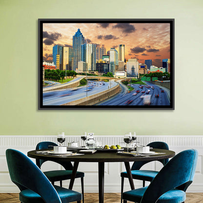 Atlanta Downtown Skyline Wall Art