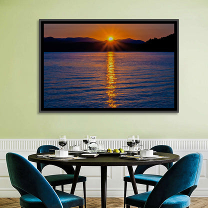 Lake Jocassee Golden Sunrise Wall Art