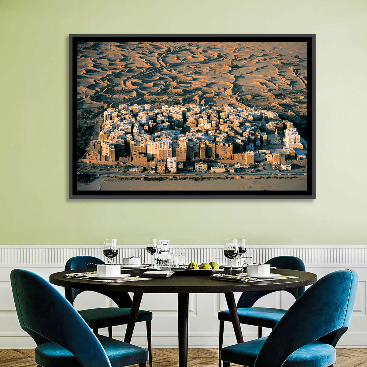 Shibam Mudbrick Cityscape Wall Art
