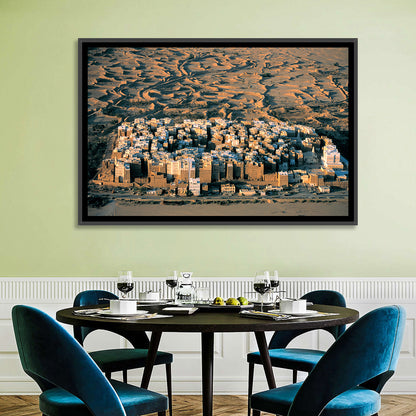 Shibam Mudbrick Cityscape Wall Art