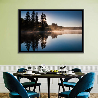 Spruce Knob Lake Morning Mist Wall Art