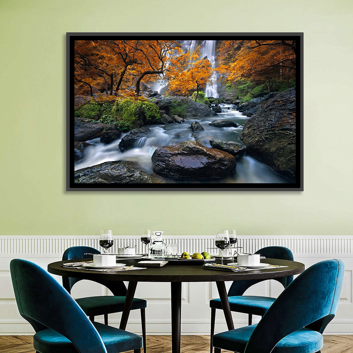 Konglan Autumn Waterfall Wall Art