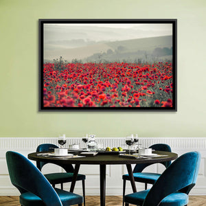 Red Poppy Field Wall Art