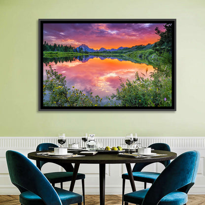 Oxbow Bend Sunset Wall Art