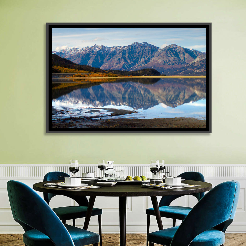 Kluane Lake Autumn Reflection Wall Art