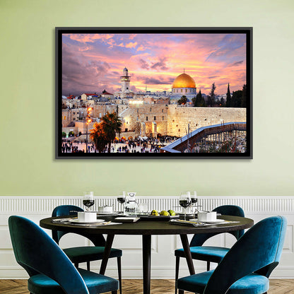 Jerusalem Old City Sunset Wall Art