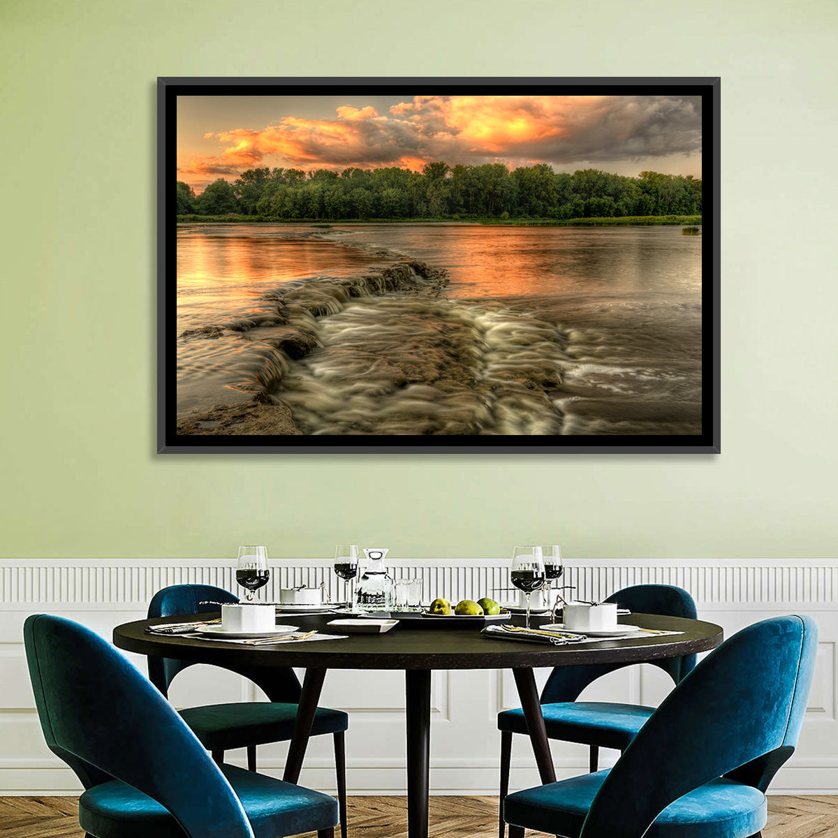 Maumee River Sunset Wall Art