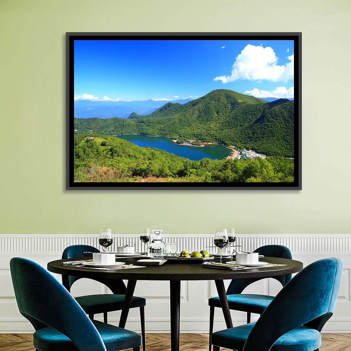 Mount Akagi and Lake Yunoko Wall Art