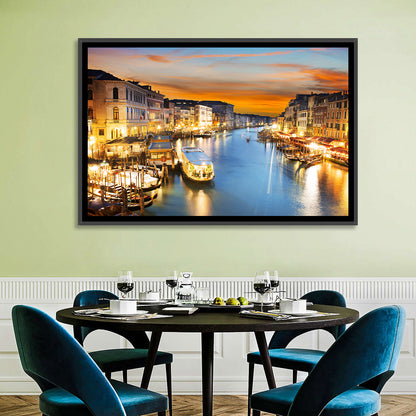 Venice Grand Canal at Dusk Wall Art