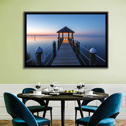 Pamlico Sound Twilight Gazebo Wall Art