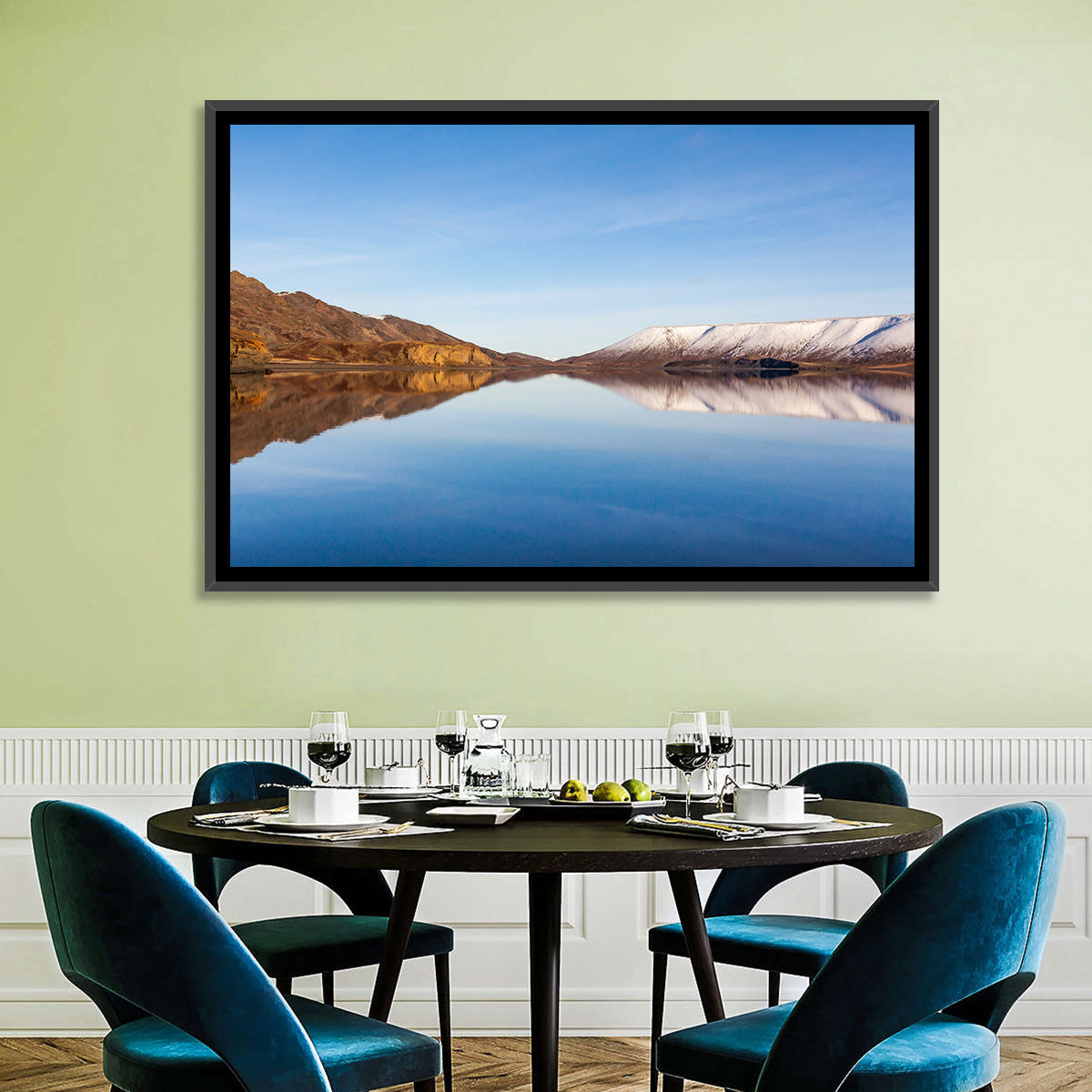 Lake Kleifarvatn Reflection Wall Art