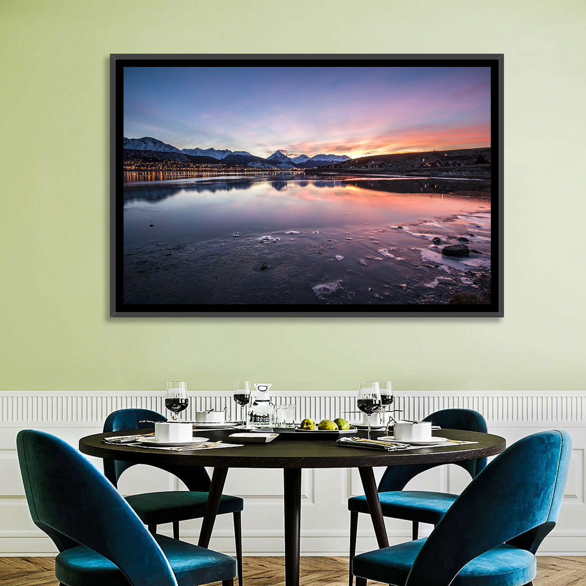 Ushuaia Twilight Reflection Wall Art